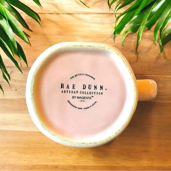 RAE DUNN “Raising Tiny Humans” Soft Pink Artisan Collection Mug by Magenta - Picture 6 of 9